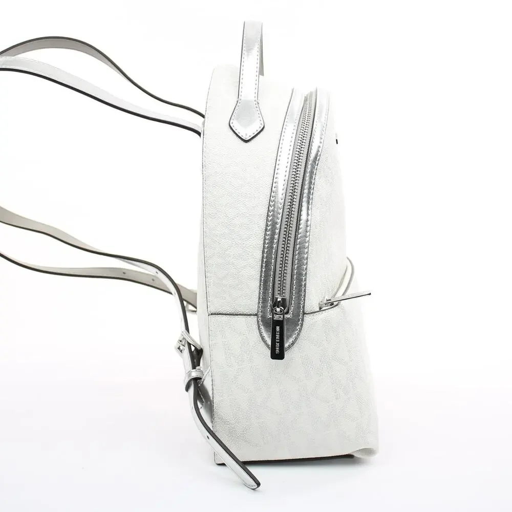 Michael Kors Silver Logo Backpack